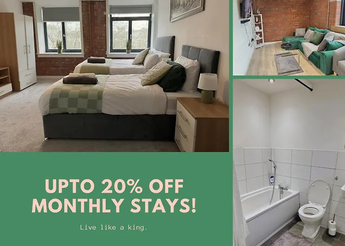 Stunning 2 Bed In City Centre With Free Parking - Sleeps 7